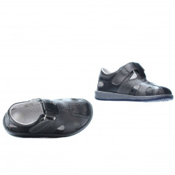 Pantofi copii mici 07-1c indigo+gri