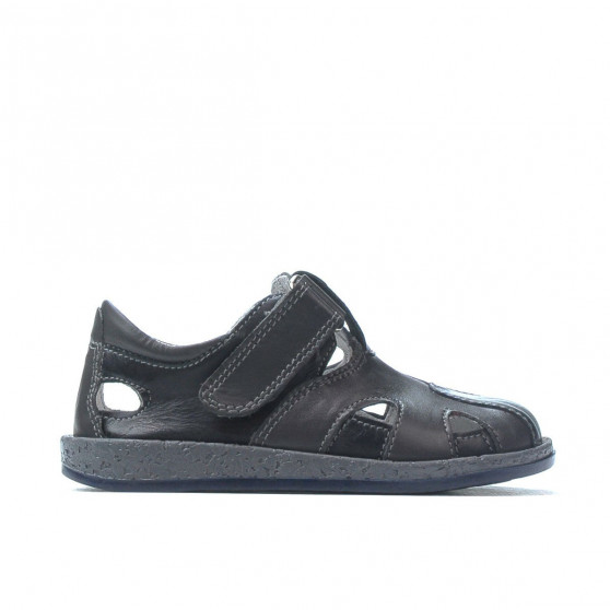 Pantofi copii mici 07-1c indigo+gri Pantofi copii mici 07-1c indigo+gri