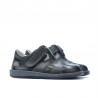 Pantofi copii mici 07-1c indigo+gri