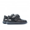 Pantofi copii mici 07-1c indigo+gri