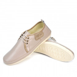 Mocasini barbati 865-1 bej+nisip