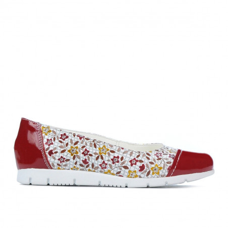 Pantofi copii 171 lac rosu combinat