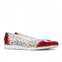 Pantofi copii 171 lac rosu combinat