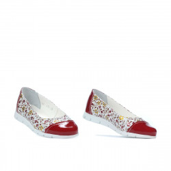 Pantofi copii 171 lac rosu combinat