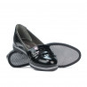 Pantofi casual dama 699 lac negru combinat