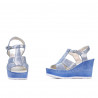Sandale dama 5054 bleu argento