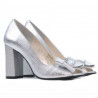 Sandale dama 1271 argintiu satinat