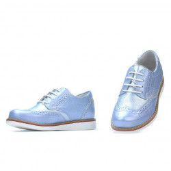 Pantofi copii 154 bleu sidef combinat