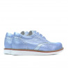 Pantofi copii 154 bleu sidef combinat