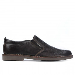 Pantofi casual barbati 7200p cafe perforat