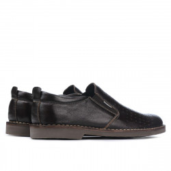 Pantofi casual barbati 7200p cafe perforat