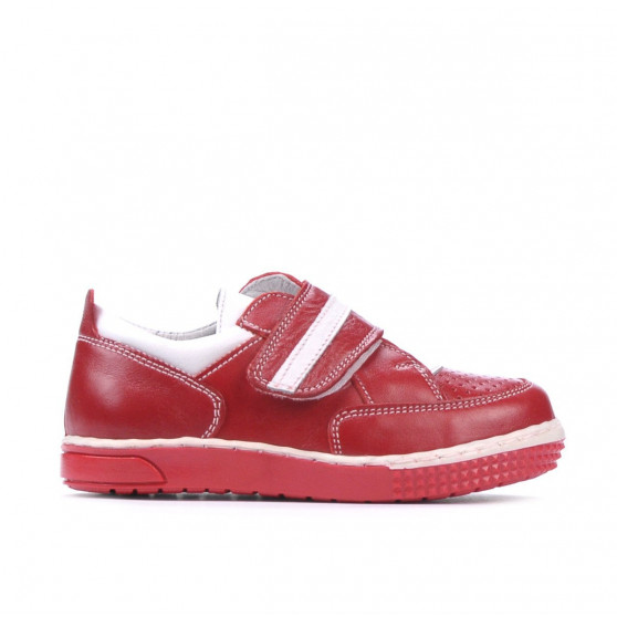 Pantofi copii mici 64c rosu+alb Pantofi copii mici 64c rosu+alb