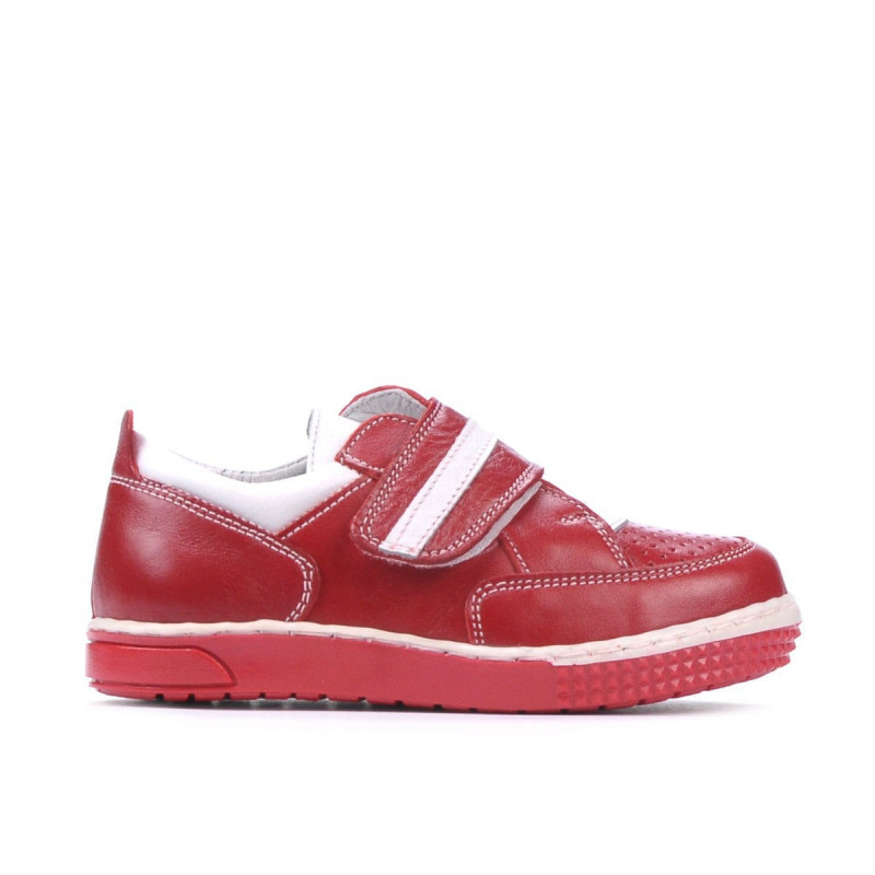 Pantofi copii mici 64c rosu+alb