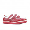 Pantofi copii mici 64c rosu+alb