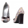 Sandale dama 1271 grena floral multicolor