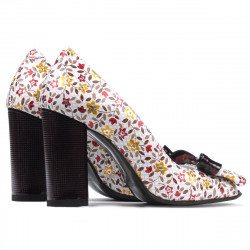 Sandale dama 1271 grena floral multicolor