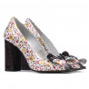 Sandale dama 1271 grena floral multicolor