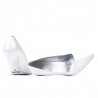 Pantofi eleganti dama 1246 alb sidef
