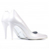 Pantofi eleganti dama 1246 alb sidef