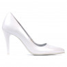Pantofi eleganti dama 1246 alb sidef