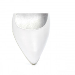 Pantofi eleganti dama 1246 alb sidef