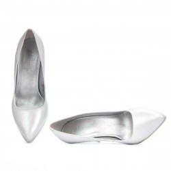 Pantofi eleganti dama 1246 alb sidef
