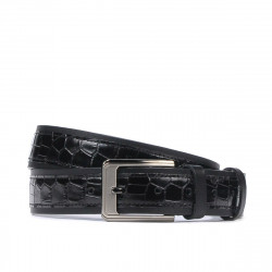 Curea barbati 32bc negru+croco negru