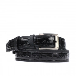 Curea barbati 32bc negru+croco negru