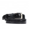 Curea barbati 32bc negru+croco negru