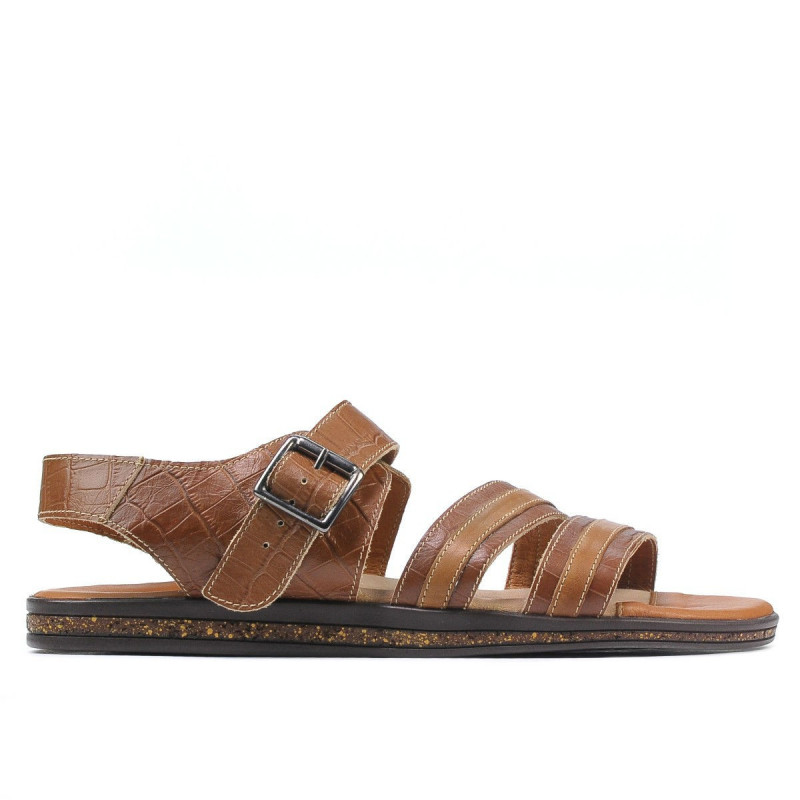 Sandale barbati 315 croco maro
