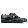 Pantofi casual barbati 831 negru combinat