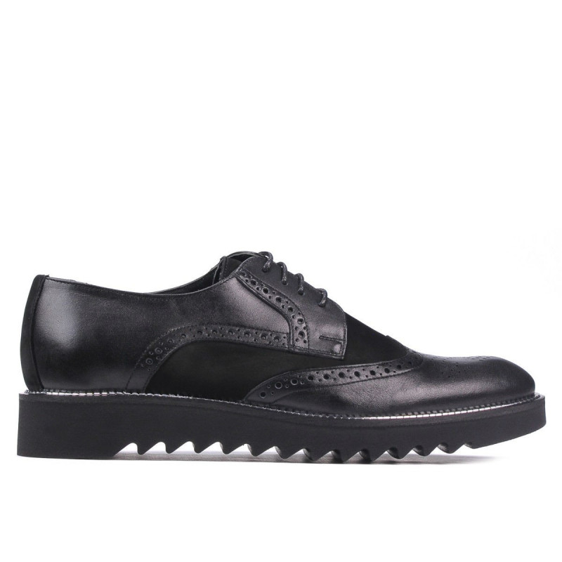 Pantofi casual barbati 831 negru combinat