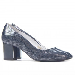 Pantofi eleganti dama 1268 piton indigo