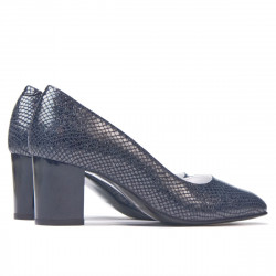 Pantofi eleganti dama 1268 piton indigo