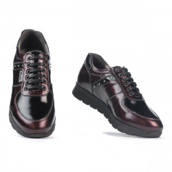 Pantofi sport dama 6003 lac bordo combinat
