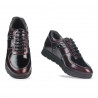 Pantofi sport dama 6003 lac bordo combinat