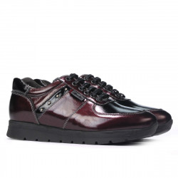 Pantofi sport dama 6003 lac bordo combinat