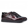 Pantofi sport dama 6003 lac bordo combinat