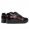 Pantofi sport dama 6003 lac bordo combinat