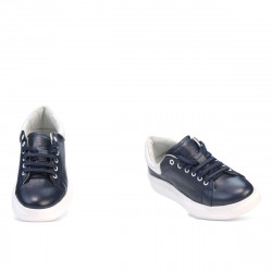 Pantofi sport dama 6008 indigo+alb