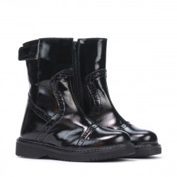 Kisgyermek bakancs 101c fekete lakk