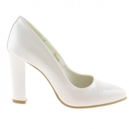Pantofi eleganti dama 1214 lac ivoriu