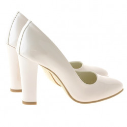 Pantofi eleganti dama 1214 lac ivoriu
