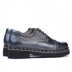 Női alkalmi cipő 6009 antracit gyöngyházfényű