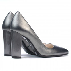 Elegáns női cipők 1261 metálszürke