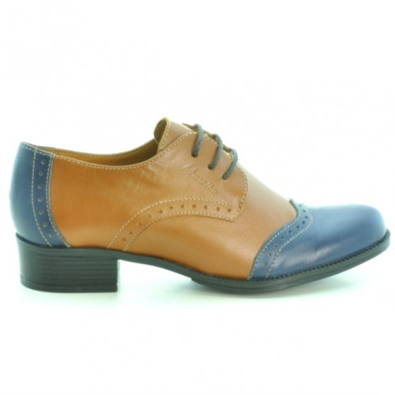 Pantofi casual dama 691 maro+indigo