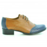 Pantofi casual dama 691 maro+indigo