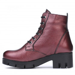 Női bakancs 3307 bordó gyöngyház