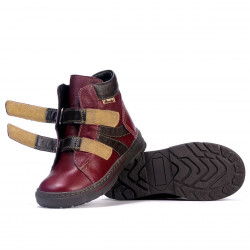 Gyerek bakancs 3015 bordó kombinált