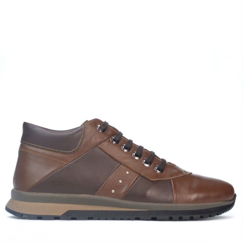 Pantofi casual  barbati 4110 maro+cafe